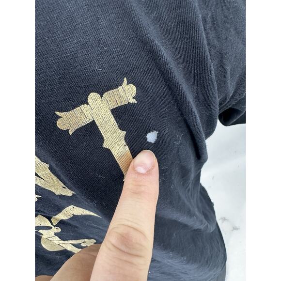 Saint Morta M Men Pullover Crewneck T-shirt Short Sleeve Cotton Jersey HOLE 6-4k - Picture 2 of 10